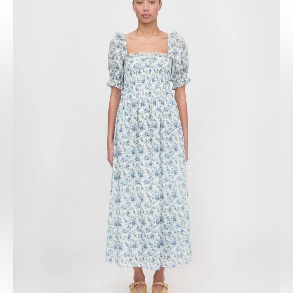 Hill House the Scarlett midi nap dress English daisy XS